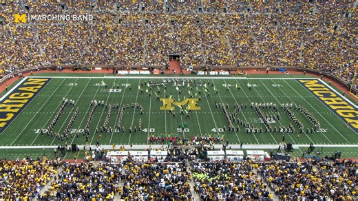 Wicked - September 13, 2025 The Michigan Marching Band is excited to collaborate with the SMTD Dept. of Musical Theatre and Percussion Studio for a “Wicked” performance! This thrillifying halftime show will feature iconic tunes from the beloved Broadway musical and films, and showcase the artistry of the U-M School of Music, Theatre & Dance. Grab your dancing shoes and meet us at the Ozdust Ballroom as we celebrate one of the most popular musicals of all time! Music Selections: No One Mourns the