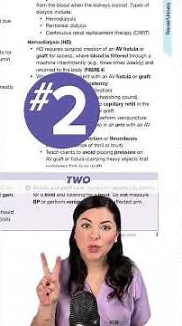 Dialysis Access 101: The NCLEX Essentials🧐 #NCLEX #nursingstudent #nursingschool