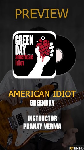 Torrins.com on Instagram: "Want to play “American Idiot” on guitar? 🎶 Our latest lesson preview makes it easy and fun to learn this legendary rock song. Head to the link in bio and start your guitar journey with Torrins. . . #AmericanIdiot #AmericanIdiotGuitarLesson #Guitar #LearnGuitar #OnlineGuitarLesson #LearnGuitarOnline #Guitarlessononline #Guitar #LearnGuitar #OnlineGuitarLesson #LearnGuitarOnline #Guitarlessononline #AmericanIdiotGuitarTutorial #LearnAmericanIdiotGuitar #Torrins #Torrins