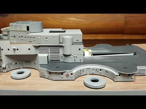 1/200 scale Battleship Bismark 1940 part 1