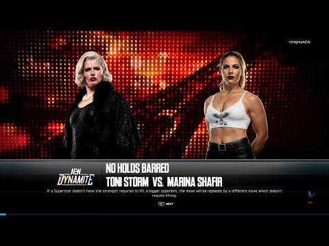 AEW Dynamite Marina Shafir vs Toni Storm in a No Holds Barred Match
