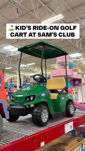 Sam’s Club Favorites on Instagram: "🏌️‍♂️ This Kid’s Trax Golf Cart Ride-On is at Sam’s Club and it’s seriously the cutest thing 😍 Comes with golf accessories, working headlights, and even sounds like the real deal. Such a fun gift idea for little golfers or backyard adventures! #SamsClub #HolidayGifts #KidsToys"