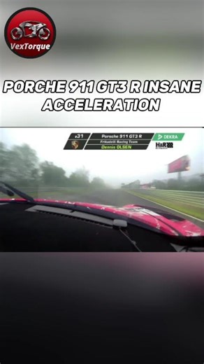 Porche 911 GT3 R insane acceleration,💥