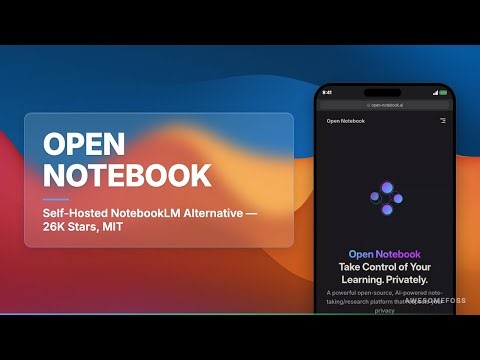 Open Notebook: The 26K-Star Self-Hosted Alternative To Google NotebookLM