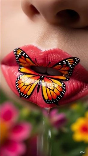 butterfly lips art‪@YouTube‬