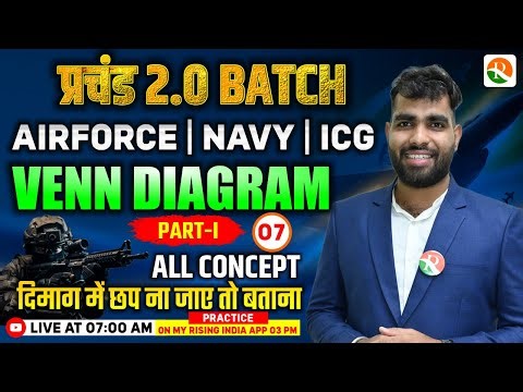 Venn Diagram -1 | Airforce, Navy | Airforce Reasoning Classes | Reasoning