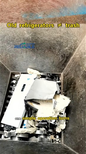 Reliable Eco Machinery. One-stop recycling solution for used refrigerators. #recyclingmachine