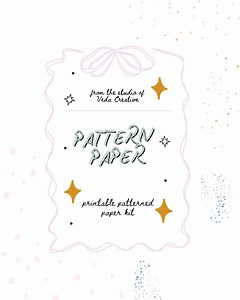 Patterned Paper Print at Home PDF Bundle: 30 Printable Pages (PDF Pattern) - Etsy