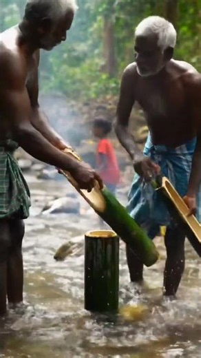 Nature’s Kitchen: Bamboo Cooking in the Wilderness #aadiwashi #viral #100k #triballife #cooking