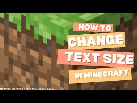 How To Change Chat Text Size in Minecraft!