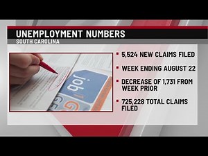 SC DEW: 725,228 unemployment claims received since mid-March, more than 5K received last week