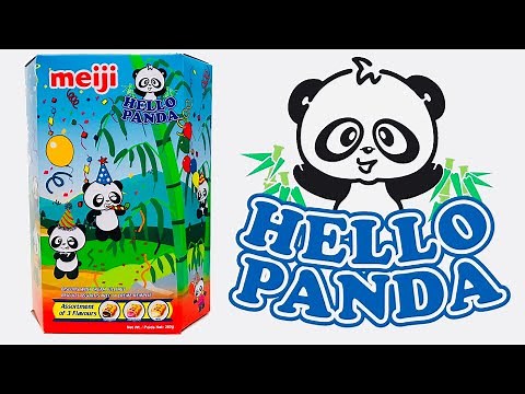 Meiji Hello Panda Biscuits - Assorted Party Box Strawberry Vanilla and Chocolate