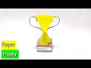How To make Paper Trophy || DIY Paper Craft || Funny Craft Boy.