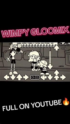 WIMPY GLOOMIX | FNF FUNKIN' IN A WIMPY DAY V2 #doawk #fnf #fnfmod #fyp #diaryofawimpykid #art