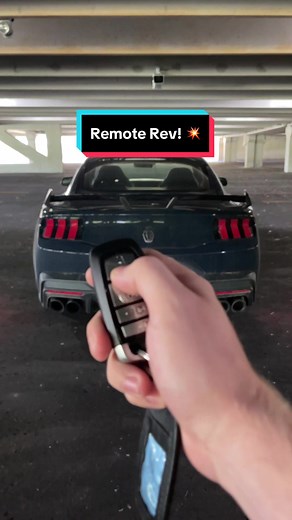 Whether you think it’s a cool feature or a dumb one—or both—the 2024 Mustang is available with a key fob that lets the user remotely rev the engine, thus the name: Remote Rev. What do you think of this feature? #FordMustang #DarkHorse #remoterev #exhaust #carsoftiktok #cartok