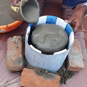 Creative Cement Works For Making Plants Pots. | Chennai Express