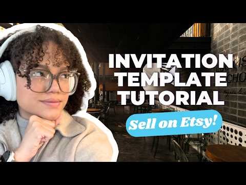 Spring Baby Shower Invitation Template Tutorial | Sell on Etsy | Step-by-Step