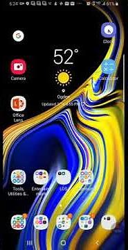 How to use the split screen feature on a Samsung note 9 with Android 9