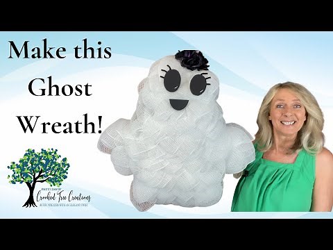 How to Make a Ghost Wreath for Halloween - a Step-By-Step DIY Video Tutorial