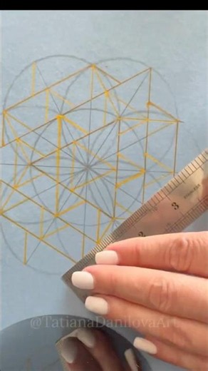How to Draw the 64 Tetrahedron Grid | Sacred Geometry Step by Step