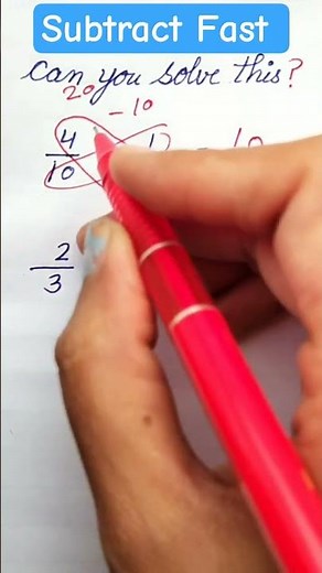 Stop Getting Fractions Wrong! Subtract Fractions in 3 Simple Steps! #subtraction #maths #math