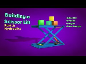 Cinema 4D Multi-Tech Tutorial 14 - Building a Scissor Lift (Part 2 of 3)