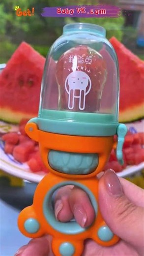 Baby Fruit Feeder Pacifier Soothe Sore Gums While Enjoying Healthy Fruits #baby #BabyTeething