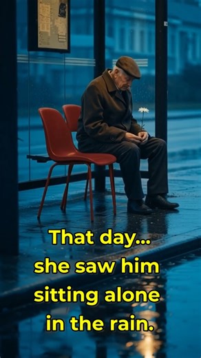 The Empty Chair in the Rain… An Old Love Story 🌧️❤️#OldLoveStory #LoveStory #Emotional #RainStory