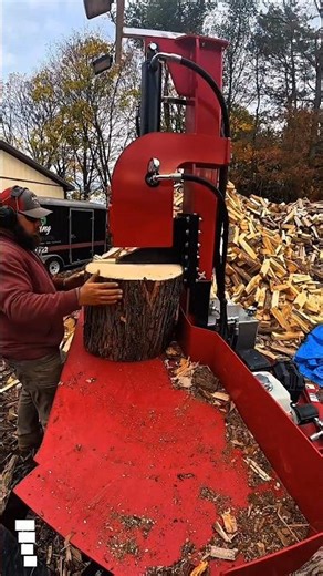 INSANE Vertical Hydraulic Log Splitter | Heavy Duty Firewood Processing Machine