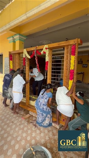 குபேரத்தலைவாசல் பூஜை🙏🏻🙏🏻 Golden 🧱Brick Construction. (மகாலட்சுமி வரவேற்கும் முதல் இடம் நிலைவாசல்)