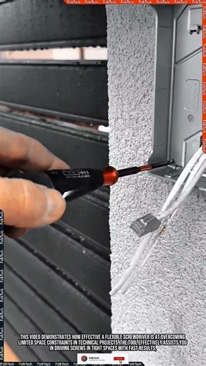 Flexible Screwdriver Tool:Driving Screws In Tight Spaces Fast Neat Precise #tool #tools #innovation