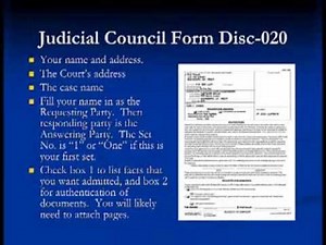 Introduction to Discovery : Part 2: Requests for Admissions