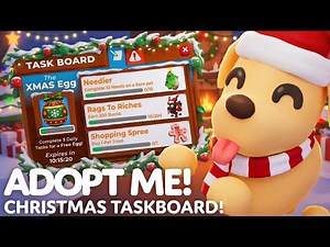 🎁ADOPT ME *NEW* CHRISTMAS TASKBOARD!🎄NEW SECRET LEGENDARY WINTER PETS! ROBLOX