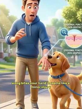 What happens If a dog bites you ? #anatomy #health