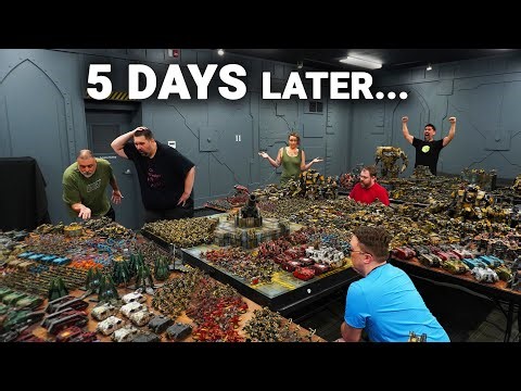 World’s LARGEST Warhammer 40k Battle - 300,000 Pts - Chaos VS Orks