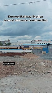"Exciting News for Kurnool City! 🚂 Railway officials are constructing a new gate at Kurnool City Railway Station, located at Ashok Nagar opposite the Water pump house ! 🚧 This new entrance aims to ease traffic congestion and improve public flow 🌟 | My city-KURNOOL