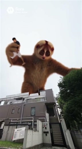 巨大化した いんむくん が 先輩 を振り回し、 野獣邸 を破壊します #shorts