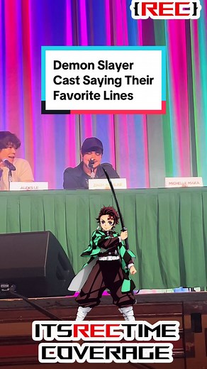 Demon slayer dub voice actors share their favorite lines at Anime Pasadena #demonslayer #kimetsunoyaiba #animepanel #voiceactor #aleksle #zenorobinson #zachaguilar #genyashinazugawa #zenitsu #tanjiro #muzan #zachaguilar #aleksle #brycepapenbrook #raychase #inoskehashibira #tanjirokamado #zenitsuagatsuma #tengenuzui #dragonballz #fyp #love #nezuko #onepiece #jjk #naruto
