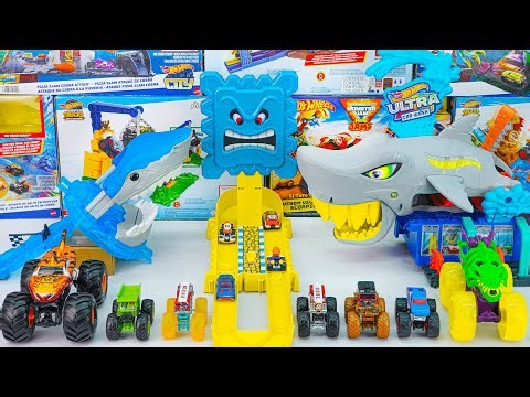 Hot Wheels Unboxing & Review ASMR | Hot Wheels City Robo Shark Frenzy Playset