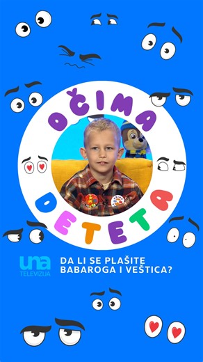 UNA TELEVIZIJA on Instagram: "Mali Dušan kaže da veštice i babaroge ne postoje, ali David tvrdi da je jednu čak i upoznao 👀 Emisija OČIMA DETETA, ove nedelje od 15.30 samo na UNA TV UNA TELEVIZIJA dostupna svima u Srbiji na: SBB (na poziciji 28) MTS (na poziciji 126) Supernova (na poziciji 26) m:SAT (na poziciji 128) Orion Telekom (na poziciji 11) BeotelNet (na poziciji 111) Set top box alotment Avala (na poziciji 11) Xplore TV (na poziciji 10) YettelHipernet TV platforma (na poziciji 28) ST Ca