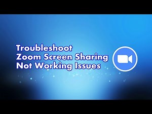 Troubleshoot Zoom Screen Sharing not Working Issues