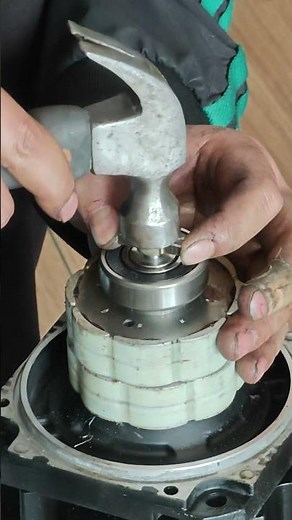 🔧 Mitsubishi HF104S Servo Motor Bearing Replacement | Step-by-Step Repair