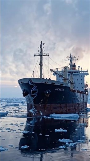 🧊 FROZEN COLLISION IN THE DEAD OF NIGHT🚢 #IcebergCrash #TitanicVibes #OceanCinematic #ShipDisaster