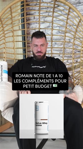 Romain note de 1 à 10 les compléments alimentaires pour petit budget 💶 Merci à @Nutrimuscle - Code HAMARD 👉 Lien en bio pour les programmes