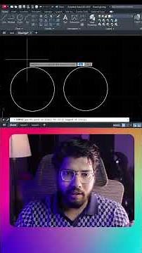 2 Point 3 Point & Tan Tan Radius Circle in AutoCAD #shorts #autocad