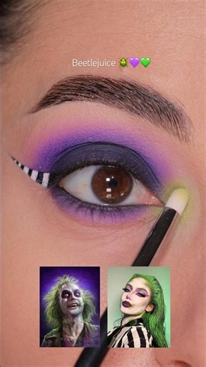 Beetlejuice🪲#halloweenmakeup #makeup #beetlejuice #beetlejuicemakeup #halloweenmakeupideas #beauty