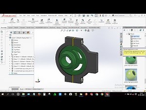 How to design Eccentric bolt assembly in solidworks
