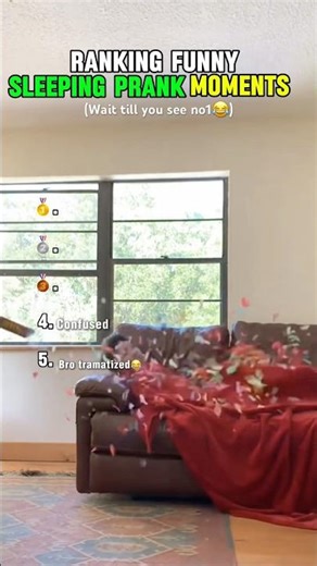 Ranking funniest sleeping prank moments #shorts