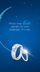 Platinum isn’t just rare — it’s celestial. It’s a metal born of stars, found on earth after a meteorite crash two billion years ago. Which is why it’s available in limited quantities, and in only select places across the globe – making it truly rare and precious. It is a metal beyond compare and unlike any other precious metal.​ Crafted with 95% pure and rare platinum, our Platinum Love Bands are made to mark a love that’s rare, one that has a language only you two know.​ When your love speaks i