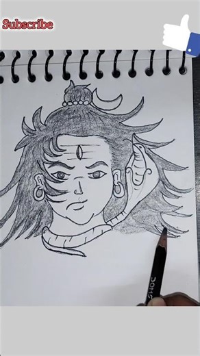 angry lord Shiva drawing step by step #trendingshorts #drawing